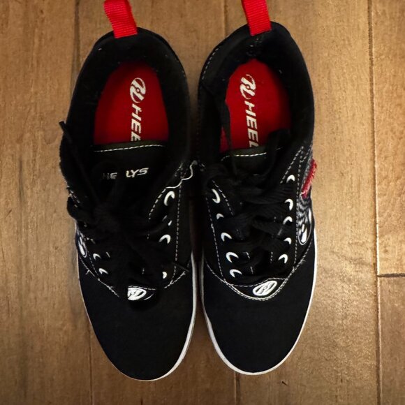 Black, White, and Red Heely's | VGUC | Youth Size 6 - Picture 3 of 6